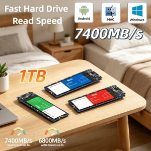 2026년형 M.2 NVMe 1TB SSD 초고속 내장형 솔리드 스테이트 드라이브 하드 디스크 데스크탑 노트북 PC 컴퓨터 업그레이드 프로