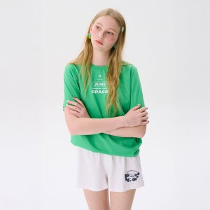 [준준 스페이스] Colorful Basic T-shirts_Green