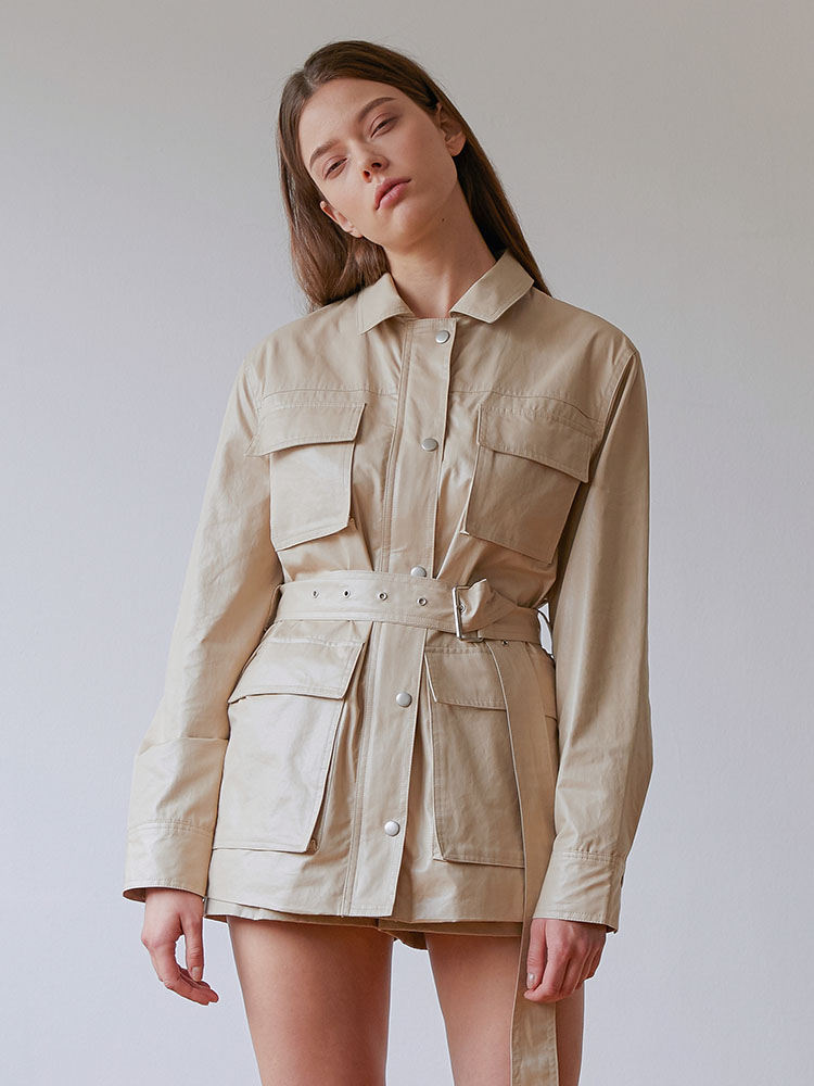 모던에이블 UTILITY WASHING HALF JACKET