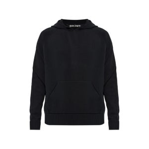 팜엔젤스 logo-print knitted cotton hoodie  블랙계열  M(KR 100) PAMHU001KN001