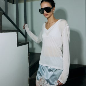 [프로젝트 웨이브] Glow V neck t shirt (5COLOR)