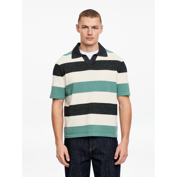 아르켓 블록 스트라이프 폴로 티 1326759 001 BLUE STRIPED 남성