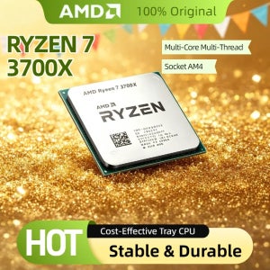 2026 AMD 라이젠 7 3700X R7 3700X 3.6GHz 4.4GHz 16스레드 8코어 CPU 65W 7NM L3 32M 소켓 AM4 트레이