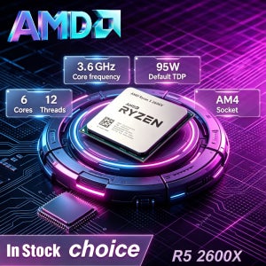 AMD LGA AM4 CPU 프로세서 6코어 12스레드 3.6GHz 95W Ryzen 5 R5 2600X 100% 새 제품