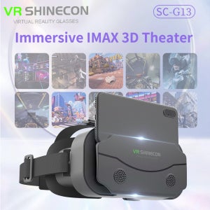 G10 G13 IMAX 자이언트 스크린 가상 3D VR 안경 (구글 카드보드 박스 VR 헬멧 VR 안경) 4.7-7인치 휴대폰용 3D 영화 감상