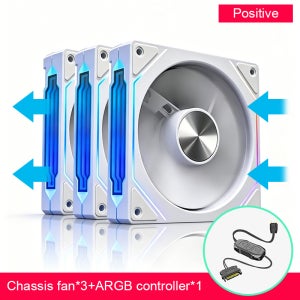 3개 프리즘 4CD 패턴 섀시 팬 RGB 쿨링 벨트 무한 거울 공랭식 12V 3핀 바다 전망룸 조합 설치