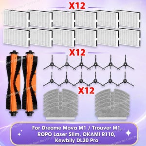 (드리미 Dreame Mova M1 / Trouver M1, ROPO Laser Slim, OKAMI R110, Kewbily DL30 Pro) 호환 진공청소기 부품 메인 롤러 사