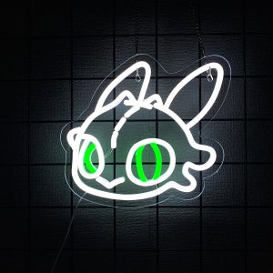 애니메이션 LED 네온 사인, 만화 드래곤 아이콘, 게임 플레이어를 위한 꿈의 침실 장식, 게임룸, 바, 맨 케이브, 사무실 벽 램프.