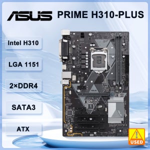 Asus PRIME H310-PLUS 마더보드 인텔 H310 LGA 1151 DDR4 32GB ATX 지원 코어 i3-8300 8600 9400F 9700F 9900K 8100 C