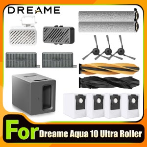 Dreame Aqua 10 Ultra Roller/Aqua10 Roller/RLH31CE/RLH71DE 액세서리 메인 브러시 Hepa 필터 롤러 걸레 교체 부품