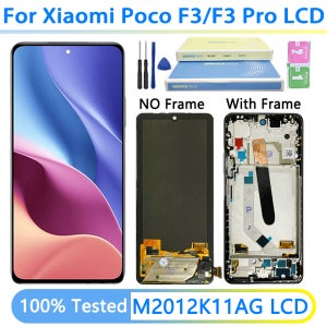 6.67인치 AMOLED 샤오미 미 11i 디스플레이 화면, 샤오미 포코 F3 M2012K11AG LCD 디스플레이 디지털 터치 스크린 K40 LCD 교체용