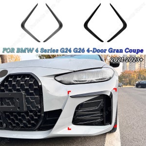 BMW G24 G26 420i 430i i4 M50 4 도어 그란 쿠페 앞 범퍼 립 사이드 스포일러 스플리터 디퓨저 튜닝 액세서리 2021-2023+