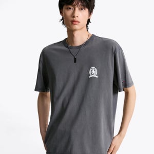 TOMMY JEANS 크레스트 플레이 티셔츠 T32F7TTO41TMT1BDS