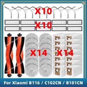 호환 샤오미 Xiaomi Mijia Omni 1S B116 / Omni 2 C102CN / B101CN 예비 부품 소모품 필터 롤러 사이드 브러시 걸레 먼지 봉투