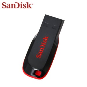 오리지널 SanDisk Cruzer Blade USB 플래시 드라이브 16GB 32GB 메모리 스틱 64GB 128GB 컴퓨터용 휴대용 USB 저장 디스크