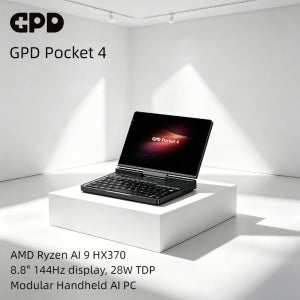 새로운 GPD 포켓 4 2026 미니 노트북 AMD 라이젠 AI 9 HX370 8인치 32GB 램 2TB NVME SSD 모듈형 PC 모든 기능을 갖춘 휴대용 WIFI