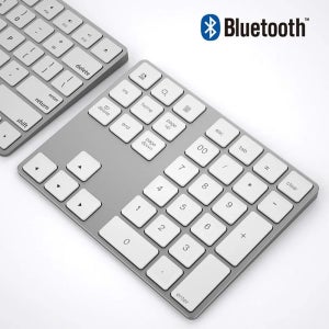미니 울트라 씬 블루투스 숫자 패드 알루미늄 충전식 무선 숫자 키보드 노트북 윈도우 맥북용