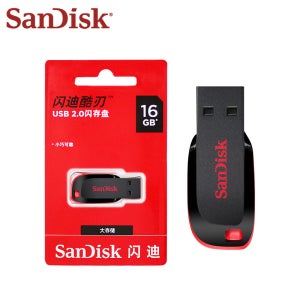 SanDisk USB 플래시 드라이브 미니 키 메모리 스틱 펜드라이브, CZ50, 16GB, 32GB, 64GB, 128GB, USB 2.0, PC 정품 펜 드라이브