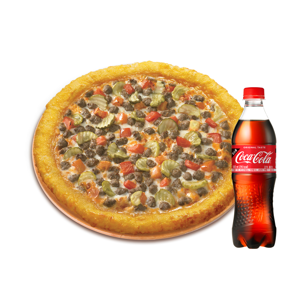 파파존스 더블체다 치즈버거 피자 치즈롤 (P)