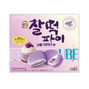 롯데 명가 찰떡파이 우베크림치즈맛 (250G)