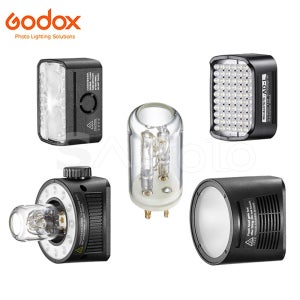 Godox AD200ProII 200Ws 예비 플래시 튜브/H200II 프레넬 헤드/H200JII 베어 벌브 플래시 헤드/H200R 라운드 플래시 헤드/AD-L LED 헤드