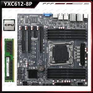 클라우드 스타 C612-8P M-ATX LGA2011-3 8 DDR4 슬롯 지원 ECC RECC RAM M.2 NVMe 쿼드 2.5G LAN BMC PCIe 3.0 NAS 메인보드