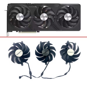 새로운 쿨링 팬 RX 7900 XTX GPU 팬 (기가바이트 라데온 RX 7900 XTX 게이밍 RTX4070 4060 비디오 카드 팬 95mm 4핀 PLD10020S12H 용)