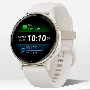 가민 비보액티브5 GPS 피트니스 스마트워치 아이보리/크림골드, 42mm