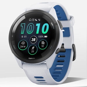 가민 포러너 265 러닝 GPS 스마트워치 화이트, 46mm