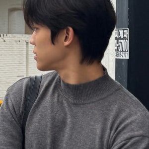 [르아르] 미니멀 울 반목폴라 니트 [그레이] L24FWKN01103