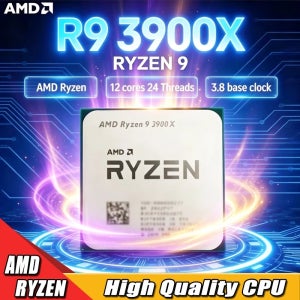 AMD Ryzen9 3900X R9 3900X CPU 12코어 24스레드 3.8GHz 언락 데스크탑 프로세서 소켓 AM4 게이밍 CPU (패키지 미포함)