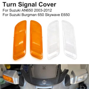 스즈키 AN650 AN 650 2003-2012 Burgman650 SkywaveE650 Burgman 650 Skywave E650 용 오토바이 전방 회전 신호 커버 램프 커버