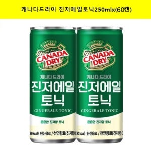 코카콜라 [코카]캐나다드라이 진저에일 토닉250ml/60캔/