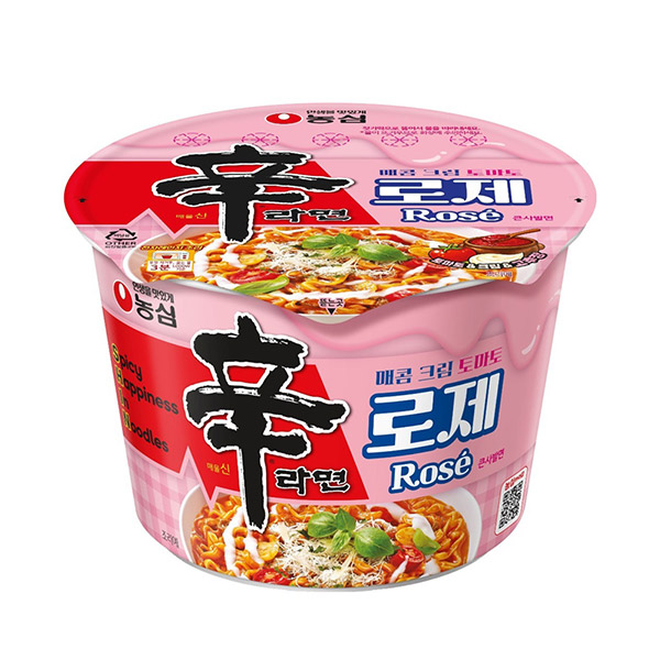 신라면 로제 큰사발면 108g, 16개 (13,680원) (무료)
