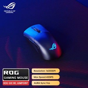 ASUS ROG 무선 에임포인트 36k 센서 무선 블루투스 3모드 게이밍 마우스 75g 경량
