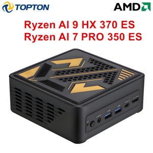 토폰 게이밍 미니 PC OCuLink AMD 라이젠 AI 9 HX 370 ES AI 7 PRO 350 ES USB4 2x2.5G LAN 2xNVMe 데스크탑 컴퓨터 윈도우 11 W