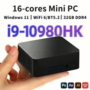 2026 미니 PC 인텔 I9-10980HK/N150 윈도우 11 프로 데스크탑 PC 게이밍 컴퓨터 32GB DDR4 512GB/1TB SSD WiFi6 BT5.2 4K PC 데스