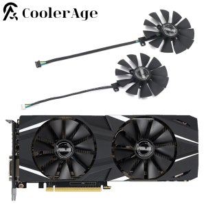 ASUS 듀얼 지포스 RTX 2060 2070 2080 비디오 카드 팬 T219215SH FDC10U12S9-C PLD09210S12H 그래픽 카드 냉각 팬