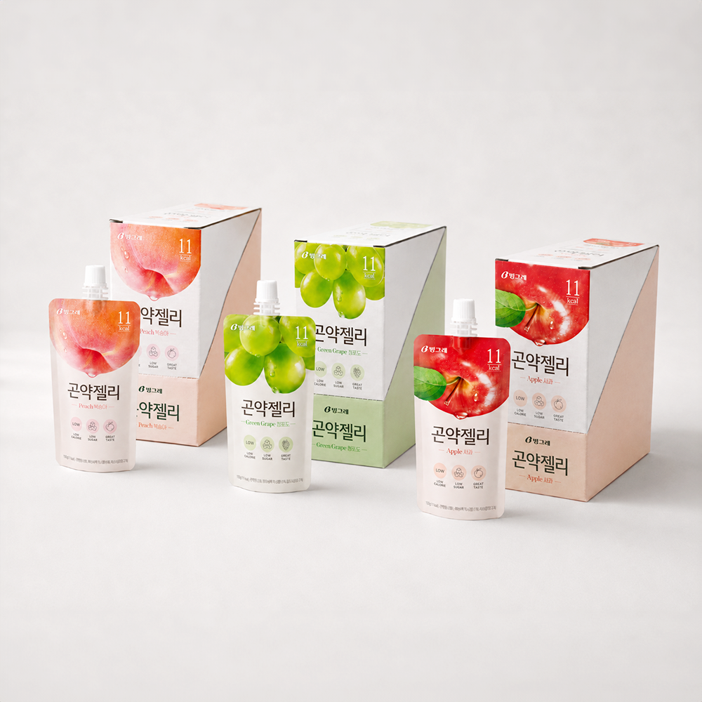 [빙그레] 곤약젤리 청포도 10개입