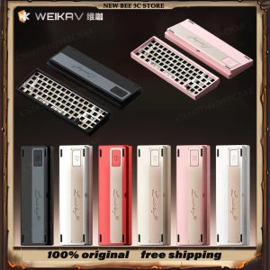 세일즈 WEIKAV Lucky65 V3 무선 트라이 모드 기계식 키보드 알루미늄 합금 RGB 4000mAh 가스켓 QMK/VIA PC e스포츠 키보드 키트