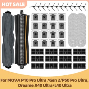 MOVA P10 Pro Ultra / Gen 2 / P50 Pro Ultra, 드리미 Dreame X40 Ultra / L40 Ultra 호환 메인 브러시 사이드 브러시 커팅 브러