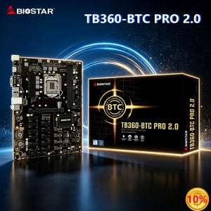 BIOSTAR TB360-BTC PRO 2.0 마더보드 지원 I9-9900 I7-8700K I5-9600K I5-9400F CPU DDR4 2666MHz LGA1151 HDMI M