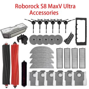 Roborock S8 MaxV Ultra G20s 로봇 진공 청소기 액세서리 걸레 천 진공 가방 사이드 브러시 필터 교체 가능한 예비 부품