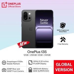완전히 새로운 OnePlus 13S 글로벌 버전 스마트폰 스냅드래곤 8 엘리트 6.32인치 120Hz ProXDR 디스플레이 5850mAh 80W 슈퍼VOC 고속 충전