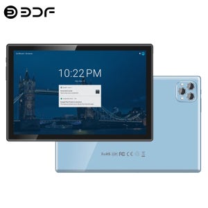 10.1인치 5G 안드로이드 태블릿 (4G LTE 듀얼 SIM, 듀얼 카메라, 옥타 코어, 8GB 램, 256GB 저장용량, Wi-Fi, 블루투스 탑재) - 구글 태블릿 PC