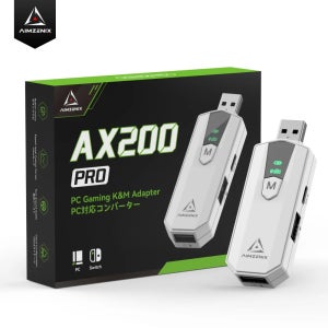 AIMZENIX AX200PRO 키보드 마우스 어댑터, 고성능 변환기 |   인기 있는 FPS 게임과 호환 가능 |   PC 및 NS 플랫폼