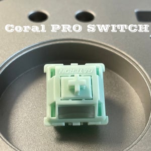 게이트론 코랄 프로 스위치 5핀 MX 리니어 스위치 HIFI 클래키 사운드 45g RGB 라이트 가이드 POM 스무스 기계식 키보드 스위치