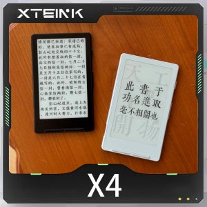 XTEINK X4 전자책 리더 4.3인치 잉크 스크린 자기식 경량 전자책 리더 220ppi 초박형 650mAh 16GB 케이스 X3 전자책