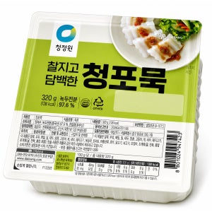 청정원 청포묵 녹두묵 묵사발 탕평채 묵무침 냉장묵  8개  320g