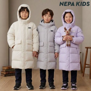 네파 키즈 시그니처 롱 덕 다운자켓